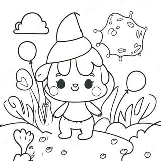 Whimsical Aesthetic Coloring Page 4193-2324