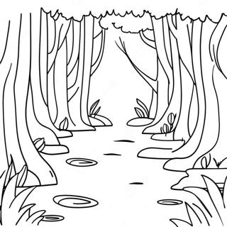 Magical Forest Aesthetic Coloring Page 4194-1146