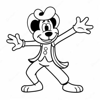 Goofy Cartoon Character Dancing Coloring Page 42269-9233