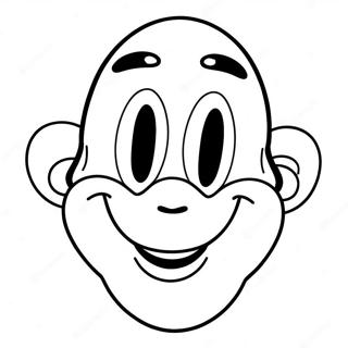 Silly Goofy Face Coloring Page 42270-9237