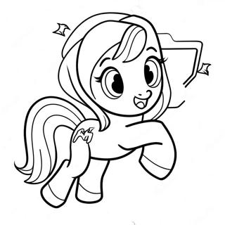 Rainbow Dash Flying High Coloring Page 42459-9276