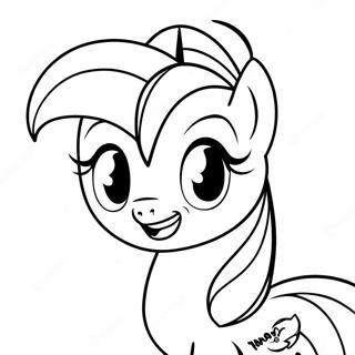 Rainbow Dash With Colorful Mane Coloring Page 42460-9278