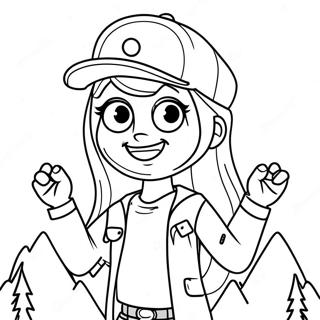 Gravity Falls Wendy Corduroy Coloring Page 42551 9310