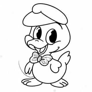 Daisy Duck In A Cheerful Pose Coloring Page 42914-9373