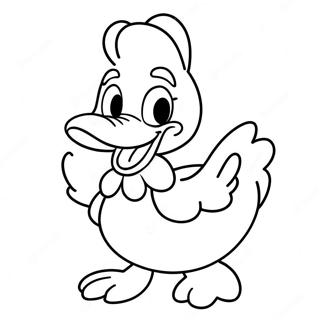 Daisy Duck With A Big Smile Coloring Page 42918-9391