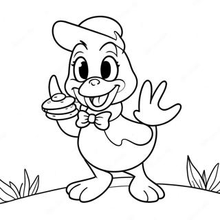 Daisy Duck With A Big Smile Coloring Page 42918-9392