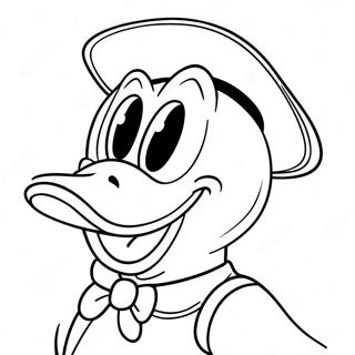 Donald Duck With A Happy Smile Coloring Page 43205-9437