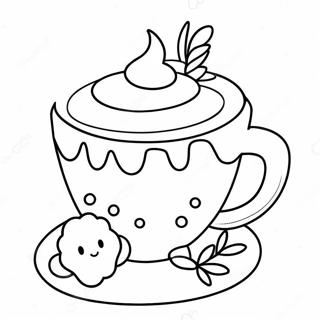 Hot Chocolate Coloring Pages