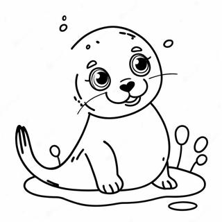 Cute Baby Seal Coloring Page 43549-9514