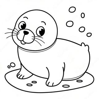 Cute Baby Seal Coloring Page 43549-9515