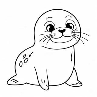 Cute Baby Seal Coloring Page 43549-9516