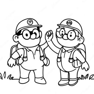 Up Adventure With Carl And Russell Coloring Page 43997-9627