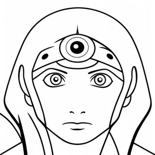 Itachi Uchiha With Sharingan Coloring Page 44172-9659