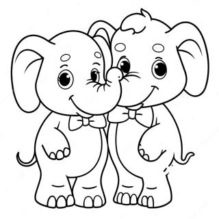 Elephant And Piggie Coloring Pages