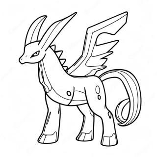 Arceus Legendary Pokemon Coloring Page 44707-9775