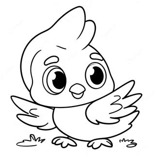 Cute Tweety Bird Coloring Page 44793-9795