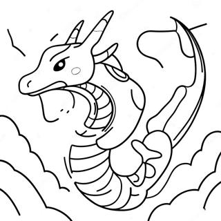 Rayquaza In A Thunderstorm Coloring Page 44886-9824