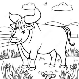 Bull Coloring Pages