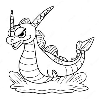 Gyarados In Battle Coloring Page 45408-9935