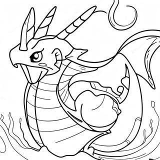 Gyarados In Battle Coloring Page 45408-9936