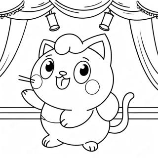 Jigglypuff Singing On Stage Coloring Page 45662-9994