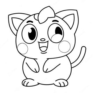 Jigglypuff With A Microphone Coloring Page 45663-9997