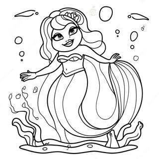 Ursula In The Ocean Coloring Page 45758-10018