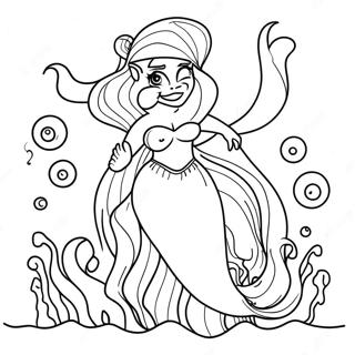 Ursula In The Ocean Coloring Page 45758-10019