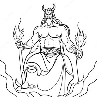Hades With Flames Coloring Page 45760-10027