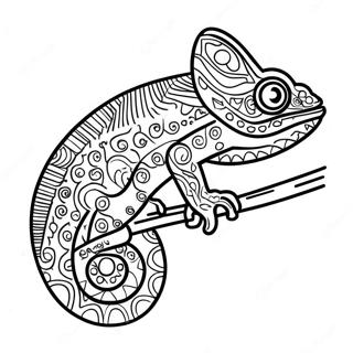 Chameleon Coloring Pages