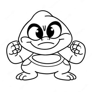 Angry Goomba With Fists Clenched Coloring Page 47003-10278