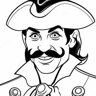 Captain Hook With A Menacing Grin Coloring Page 47103-10303