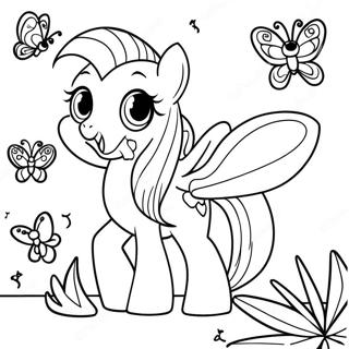 Fluttershy Coloring Pages