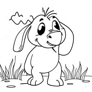 Eeyore In A Rainy Day Coloring Page 47372-10358