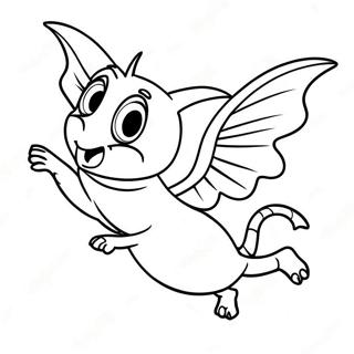 Mavis Flying With Bat Wings Coloring Page 47468-10379