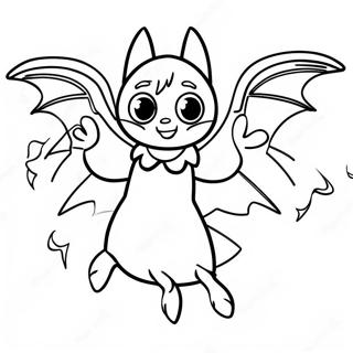 Mavis Flying With Bat Wings Coloring Page 47468-10380