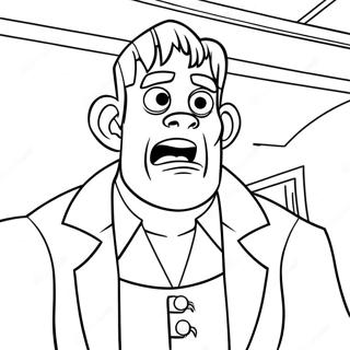 Frankenstein S Monster At Hotel Transylvania Coloring Page 47469-10381