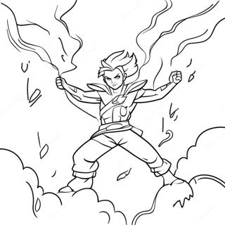 Storm Summoning Lightning Coloring Page 47731-10438