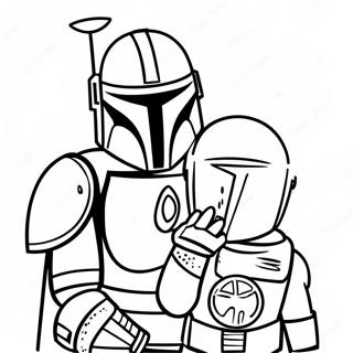 Mandalorian Coloring Pages