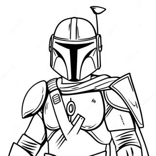 Mandalorian With Cape Coloring Page 47819 10468