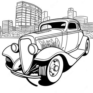 Sleek Hot Rod Coloring Page 48007 10501