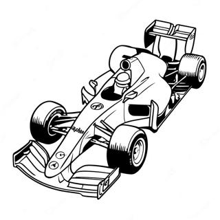 F1 Race Car With Colorful Decals Coloring Page 48181 10541