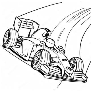 F1 Car Skidding Around A Corner Coloring Page 48182 10546
