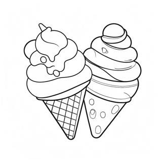 Ice Cream Coloring Pages