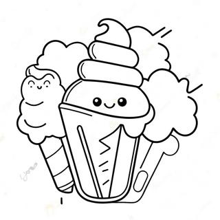 Ice Cream Coloring Pages