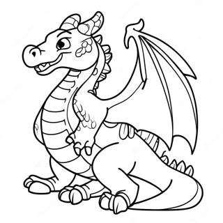 Fantasy Dragon Coloring Page 48354-10570