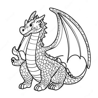 Fantasy Dragon Coloring Page 48354-10571