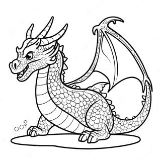 Fantasy Dragon Coloring Page 48354-10572