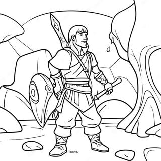 Dungeons And Dragons Adventurer Coloring Page 48355-10574