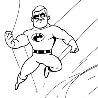 Mr Incredible In Action Coloring Page 48529-10615